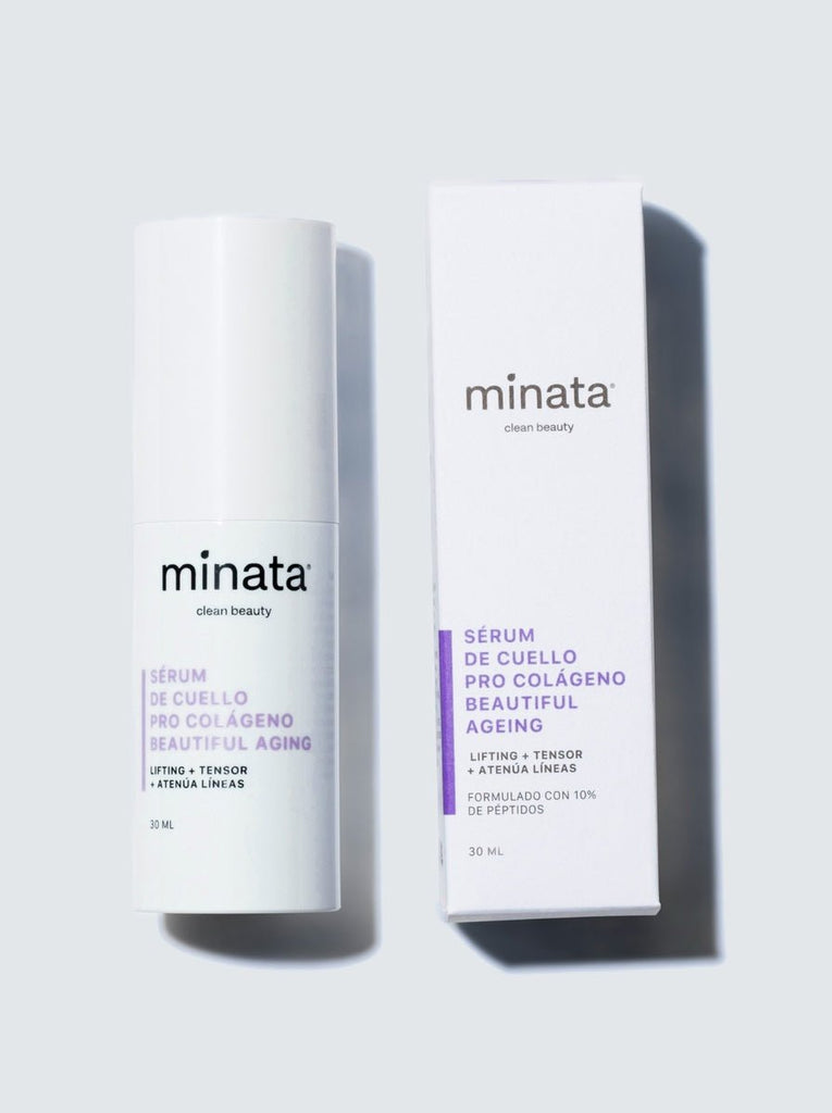 Serum cuello pro colageno Beautiful aging 30 ml Minata - MINATA - Aldea Nativa