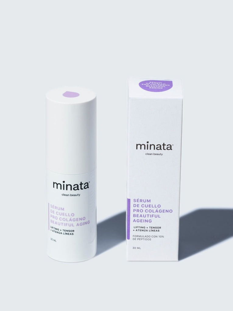 Serum cuello pro colageno Beautiful aging 30 ml Minata - MINATA - Aldea Nativa