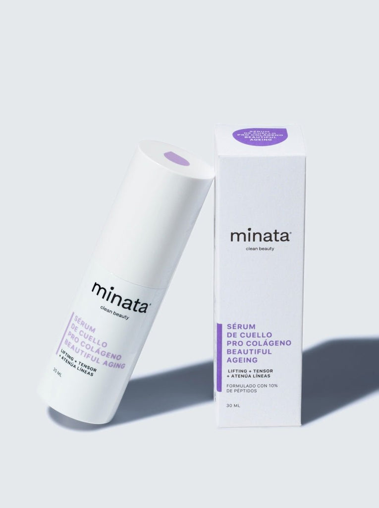 Serum cuello pro colageno Beautiful aging 30 ml Minata - MINATA - Aldea Nativa