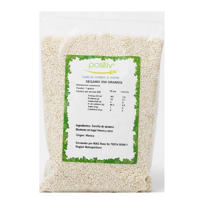 Sesamo Blanco Natural Positiv 250 Gr - POSITIV - Aldea Nativa