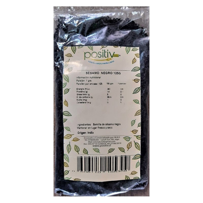 Sesamo NeGro Positiv 125 Gr - POSITIV - Aldea Nativa