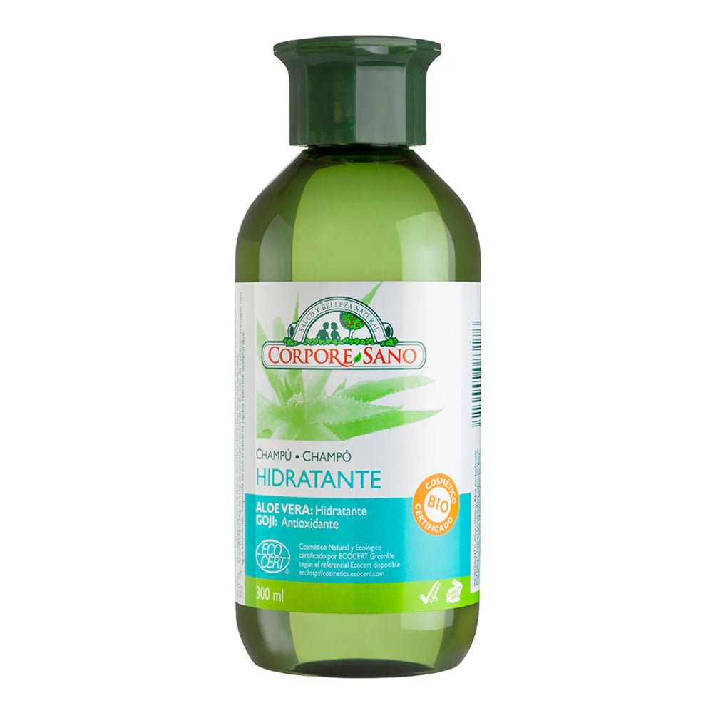 Shampoo Hidratante Aloe Vera Bio 300ml Corpore Sano - CORPORESANO - Aldea Nativa