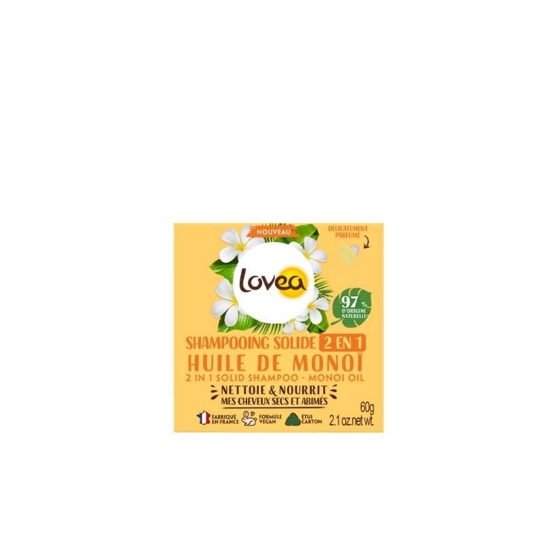 Shampoo Solido Aceite Monoi Lovea - LOVEA - Aldea Nativa