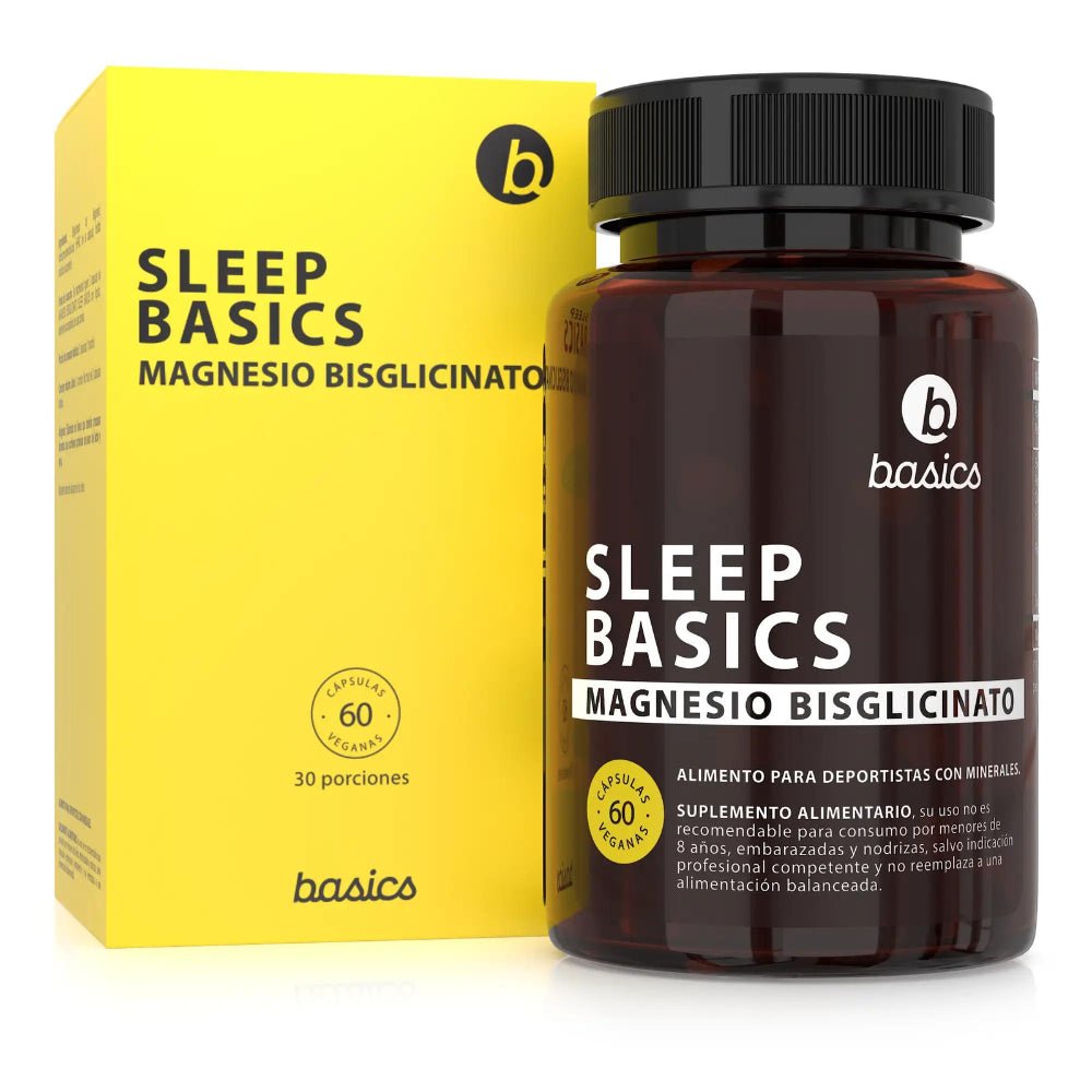 Sleep Basics Magnesio Bisglicinato Basics Nutrition 60 Cap - BASICS NUTRITION - Aldea Nativa
