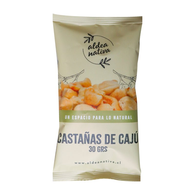 Snack Castañas de Cajú 30 gr Aldea Nativa - ALDEA NATIVA - Aldea Nativa