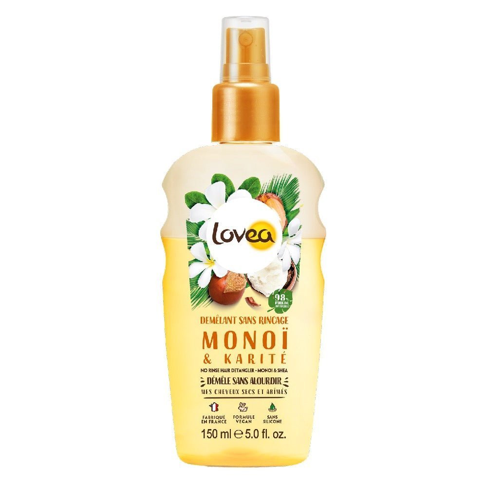 Spray Desenredante Lovea Cabello Seco y Dañado Monoi y Karite 150 Ml - LOVEA - Aldea Nativa