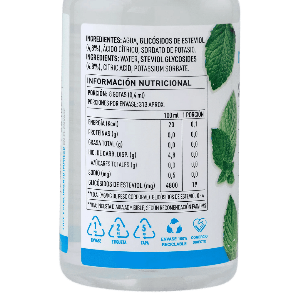 Stevia liquida 125 ml Manare - MANARE - Aldea Nativa