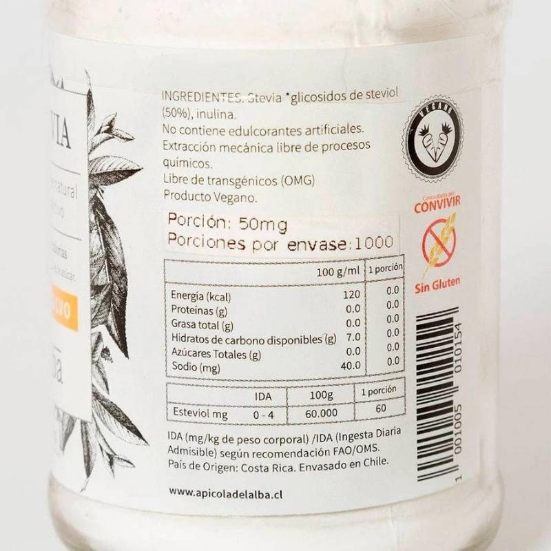 Stevia Polvo Apicola del Alba 50 Gr - APICOLA DEL ALBA - Aldea Nativa