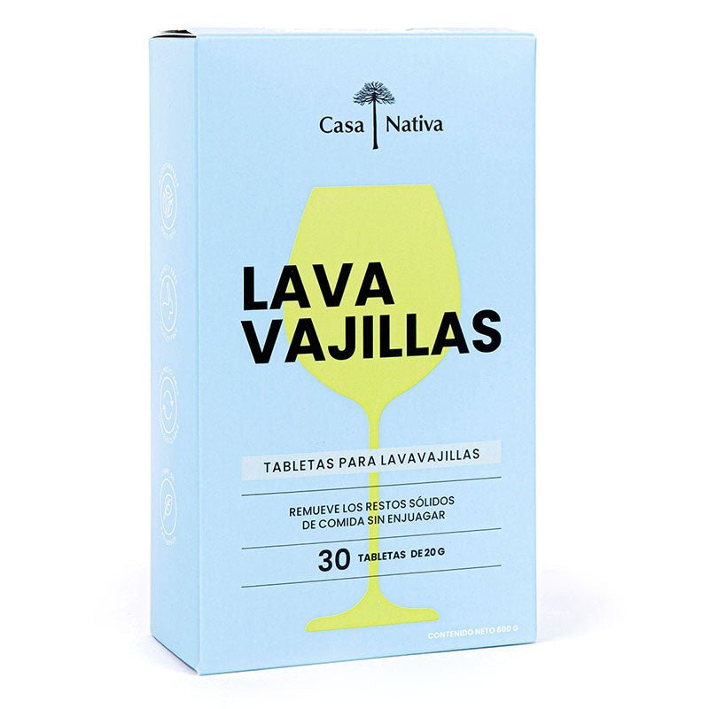 Tabletas Lavavajillas Casa Nativa 600 Gr - CASA NATIVA - Aldea Nativa
