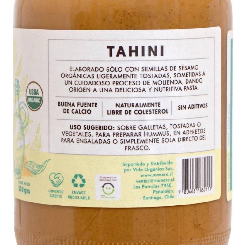 Tahini Org Manare 330 Gr - MANARE - Aldea Nativa