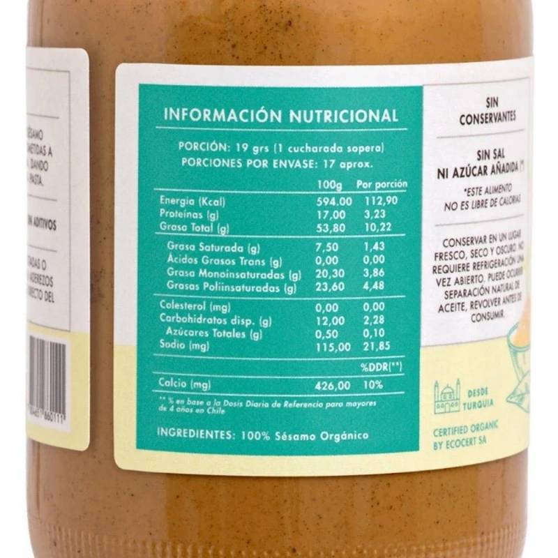 Tahini Org Manare 330 Gr - MANARE - Aldea Nativa
