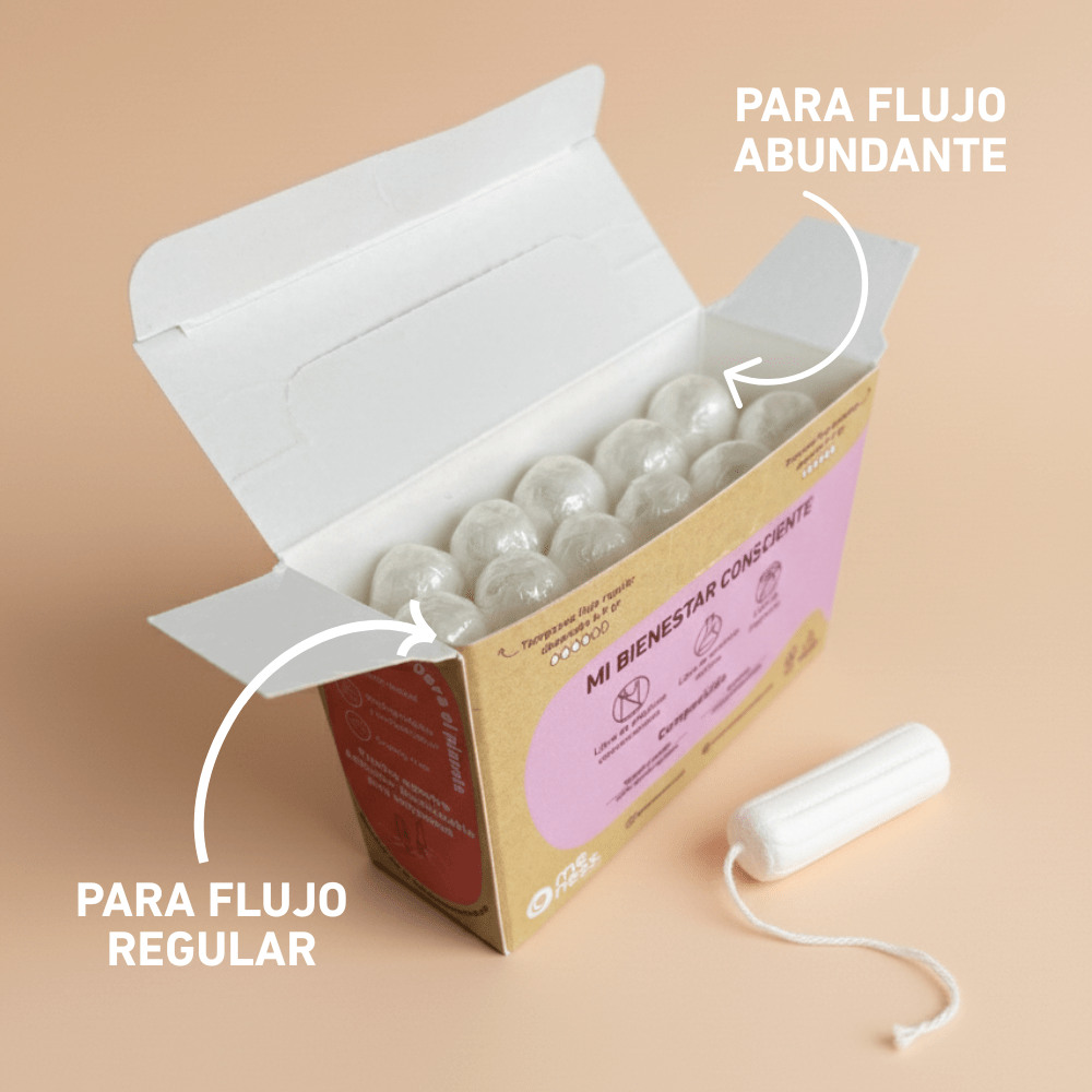 Tampones Digitales Algodón Orgánico 10u Meness Concept - MENESS CONCEPT - Aldea Nativa