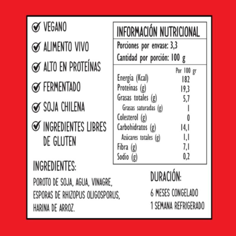Tempeh De Soya Om Fermentados 333 Gr - OM FERMENTADOS - Aldea Nativa