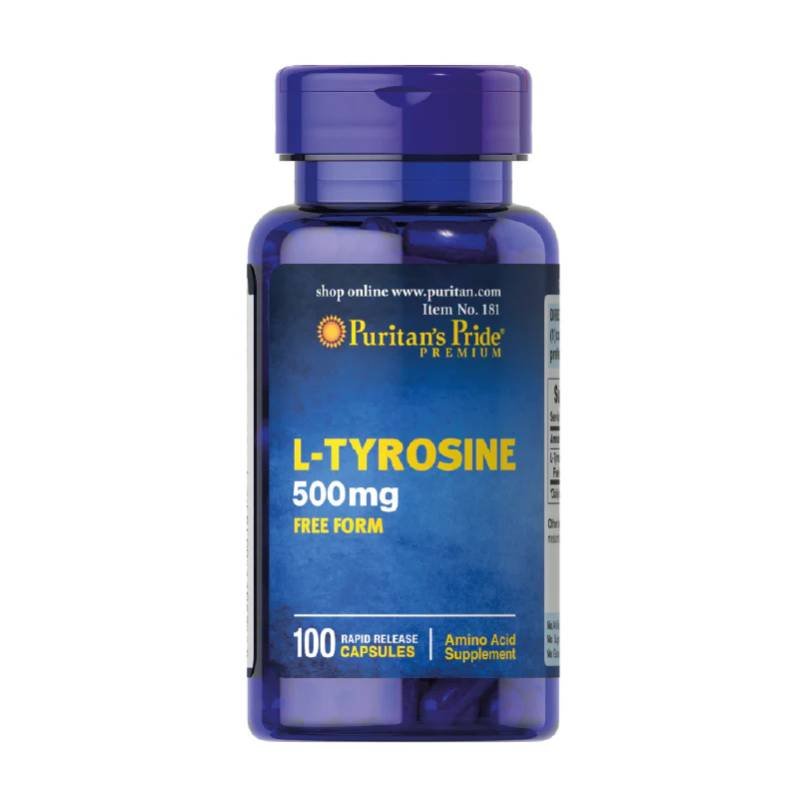 Tirosina 500 Mg Puritans Pride 100 Cap - PURISTANS PRIDE - Aldea Nativa