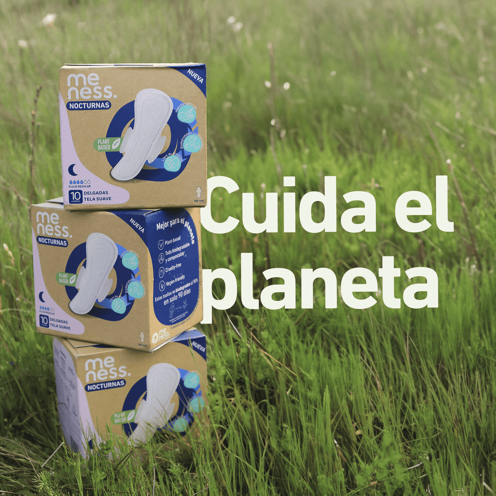 Toalla Higenica Nocturna Tela Suave Delgada Meness Concept 10 Un - MENESS CONCEPT - Aldea Nativa