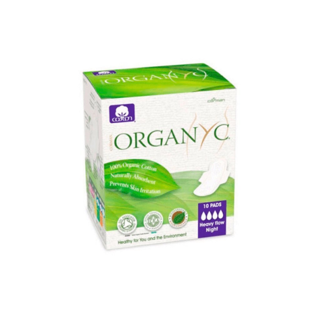 Toalla Nocturna con Alas Flujo Abundante Organyc 10 Un - ORGANYC - Aldea Nativa