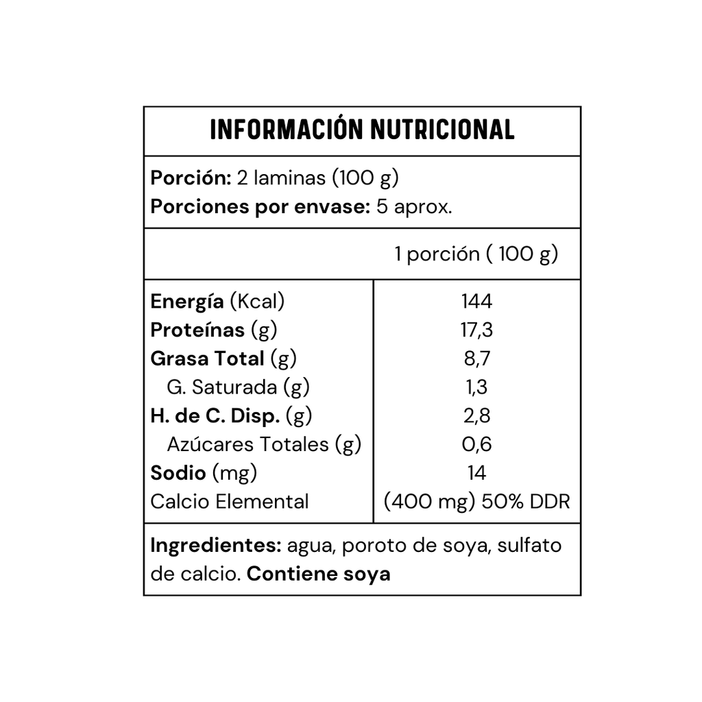 Tofu firme sin sal 500 gr Vefun - Vefun - Aldea Nativa