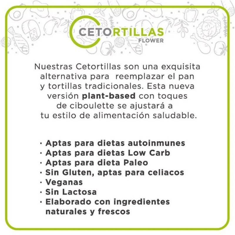 Tortillas Flower Cetotortillas 8 Un - CETOTORTILLAS - Aldea Nativa