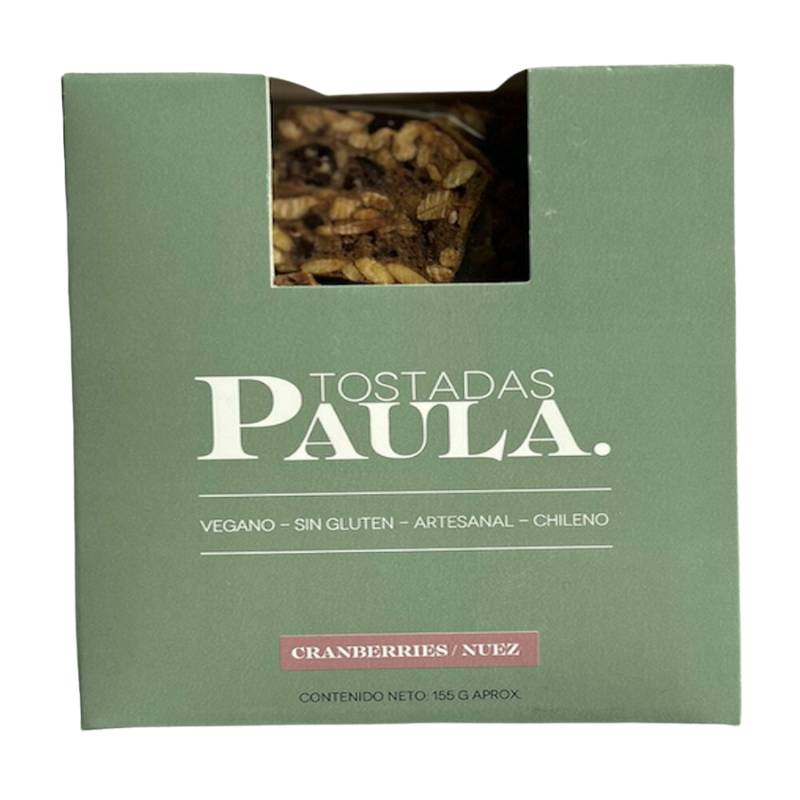 Tostadas Cranberry Nuez Tostadas Paula 155 Gr - TOSTADAS PAULA - Aldea Nativa