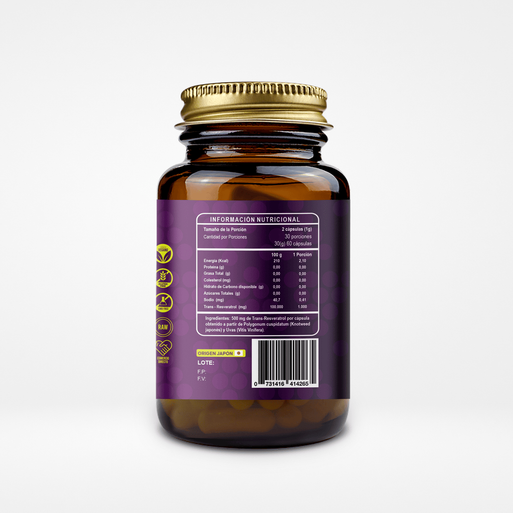 Trans Resveratrol 60 cap Ri&Co - RI&CO - Aldea Nativa