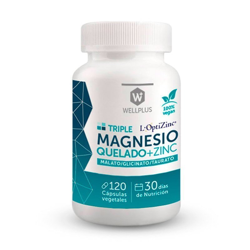 Triple Magnesio Quelado Wellplus 120 Cap - WELLPLUS - Aldea Nativa