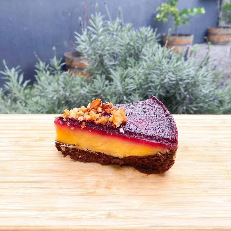 Trozo Creme Brule Frambuesa Keto La Celeste - LA CELESTE - Aldea Nativa