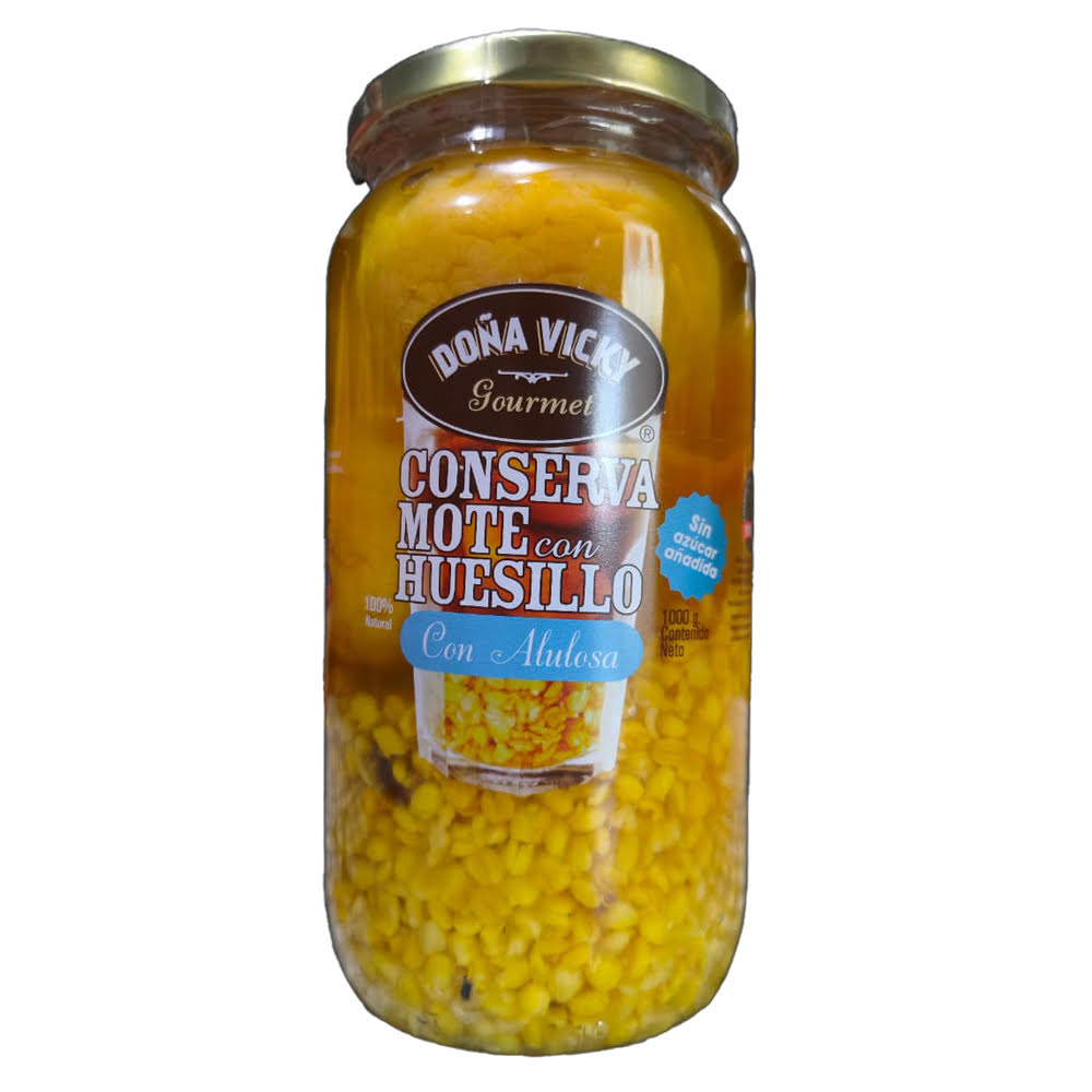 Mote con huesillos en conserva con alulosa 1 KG DOÑA VICKY