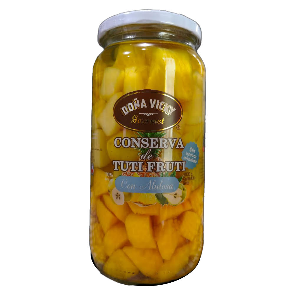 Tuti fruti en conserva con alulosa 1 KG DOÑA VICKY