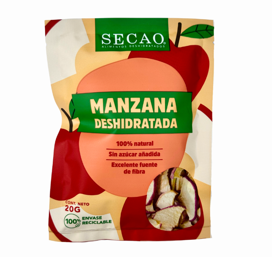 Manzana deshidratada 20 GR SECAO