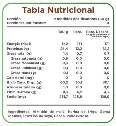 Vegan Crepes Cacao Revitta 500 Gr - REVITTA - Aldea Nativa