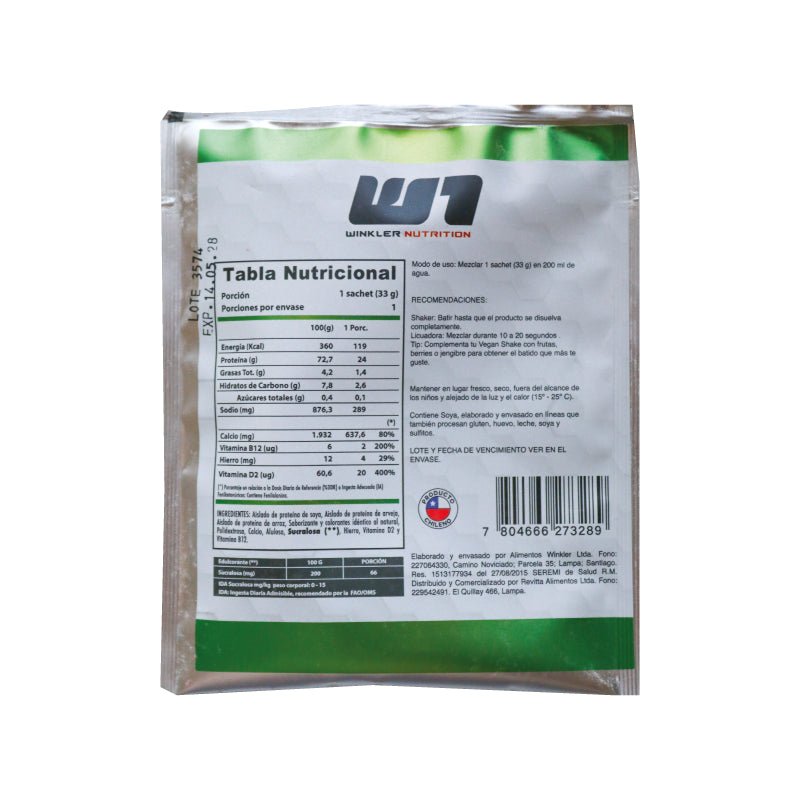Vegan shake sachet Frutos del bosque 33 gr Winkler Nutrition - WINKLER NUTRITION - Aldea Nativa