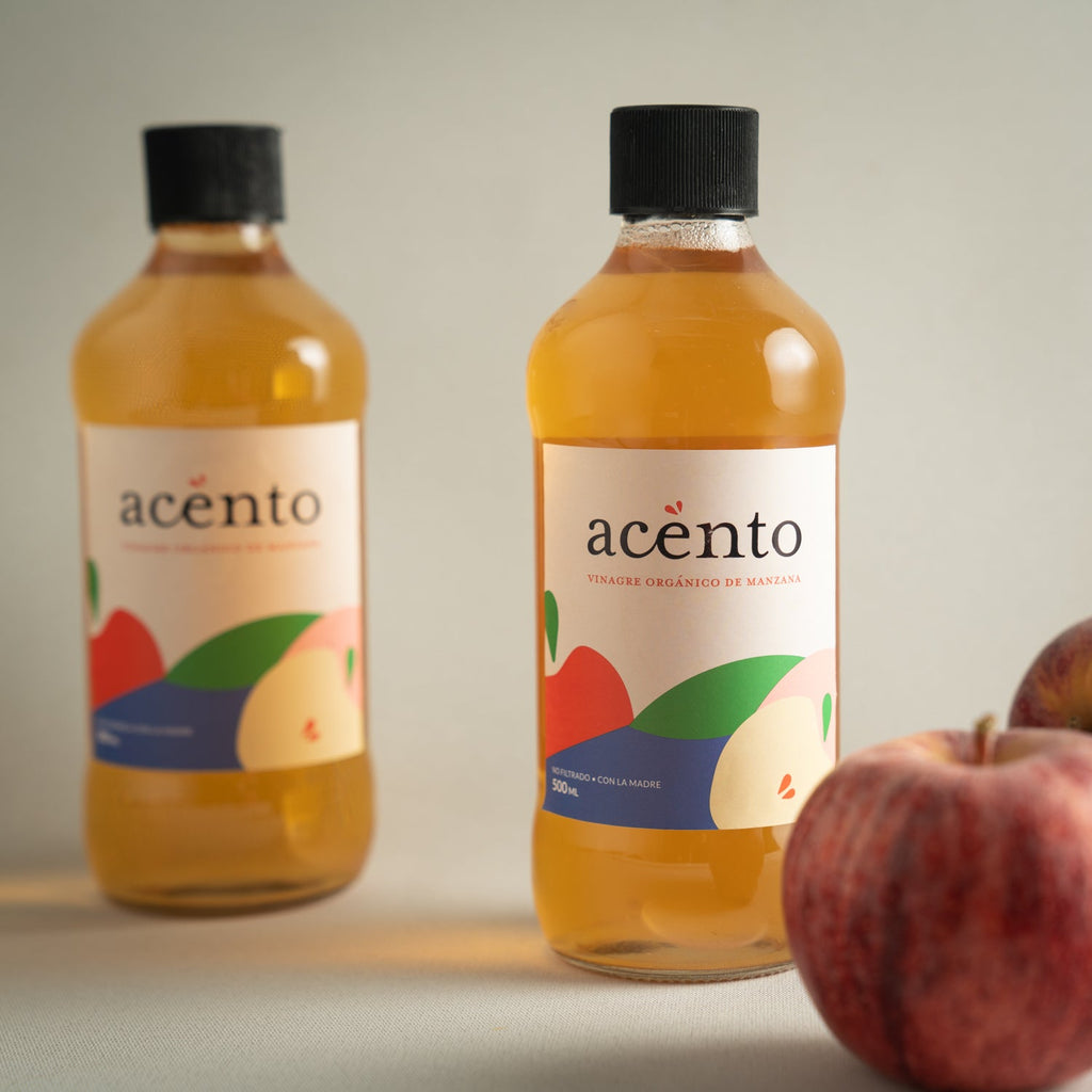 Vinagre de manzana 500 cc Acento - ACENTO - Aldea Nativa