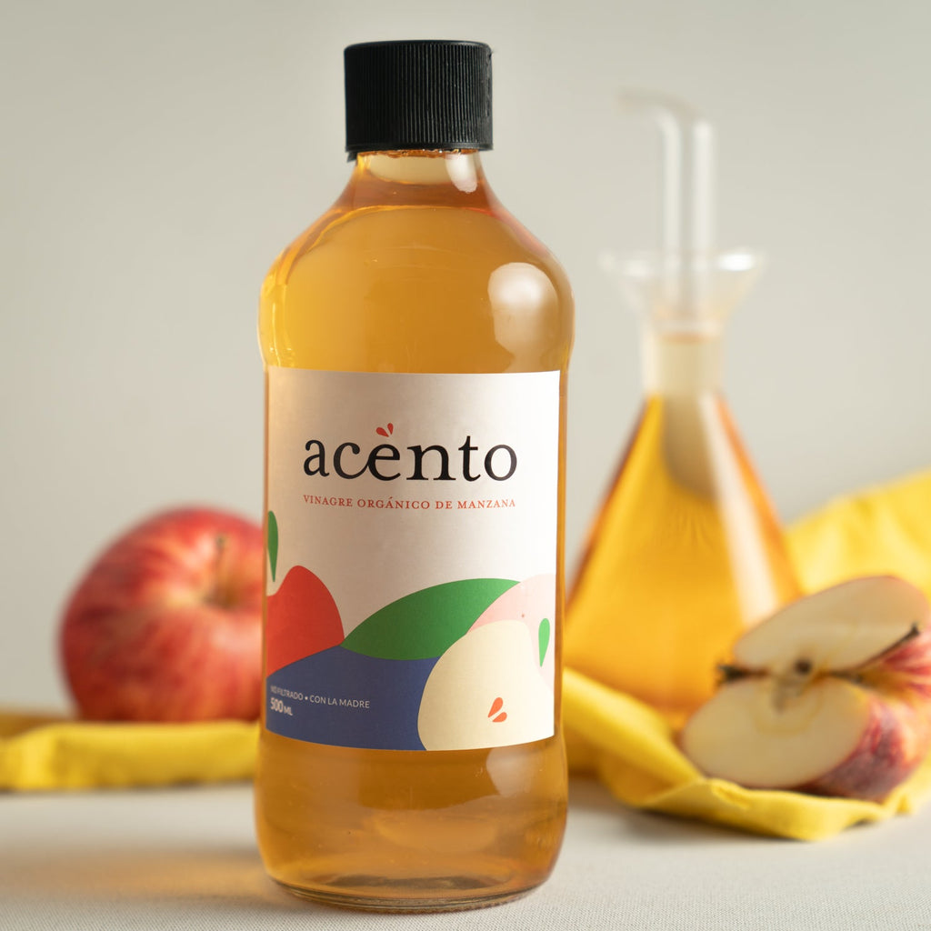 Vinagre de manzana 500 cc Acento - ACENTO - Aldea Nativa