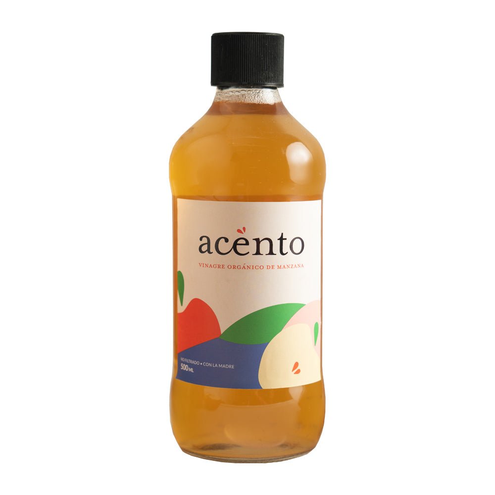 Vinagre de manzana 500 cc Acento - ACENTO - Aldea Nativa