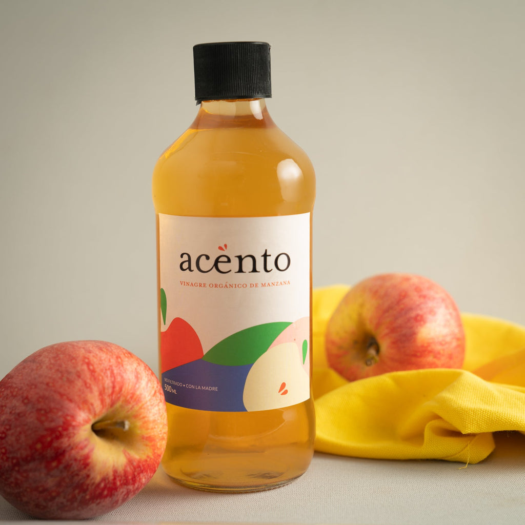 Vinagre de manzana 500 cc Acento - ACENTO - Aldea Nativa