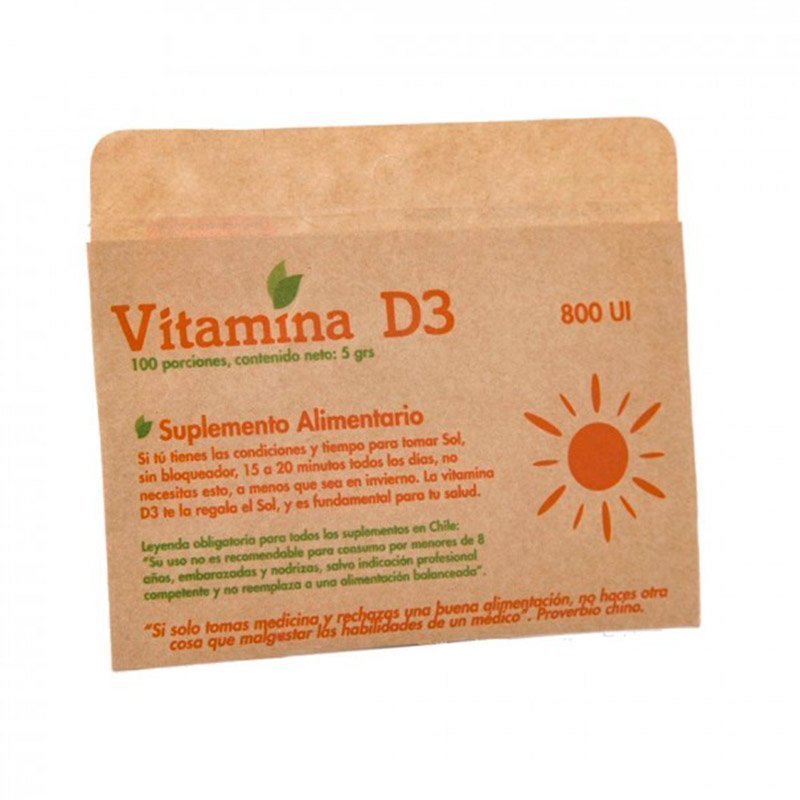 Vitamina D3 Dulzura Natural 125 Porciones - DULZURA NATURAL - Aldea Nativa