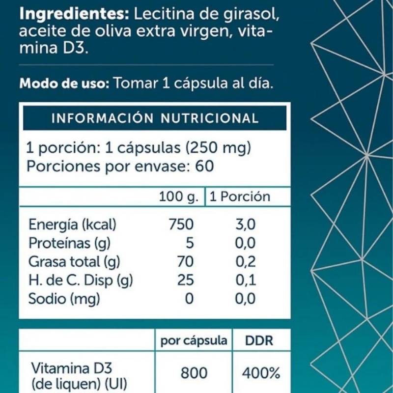 Vitamina D3 Plus Colecalciferol 800 UI Wellplus 60 Cap - WELLPLUS - Aldea Nativa
