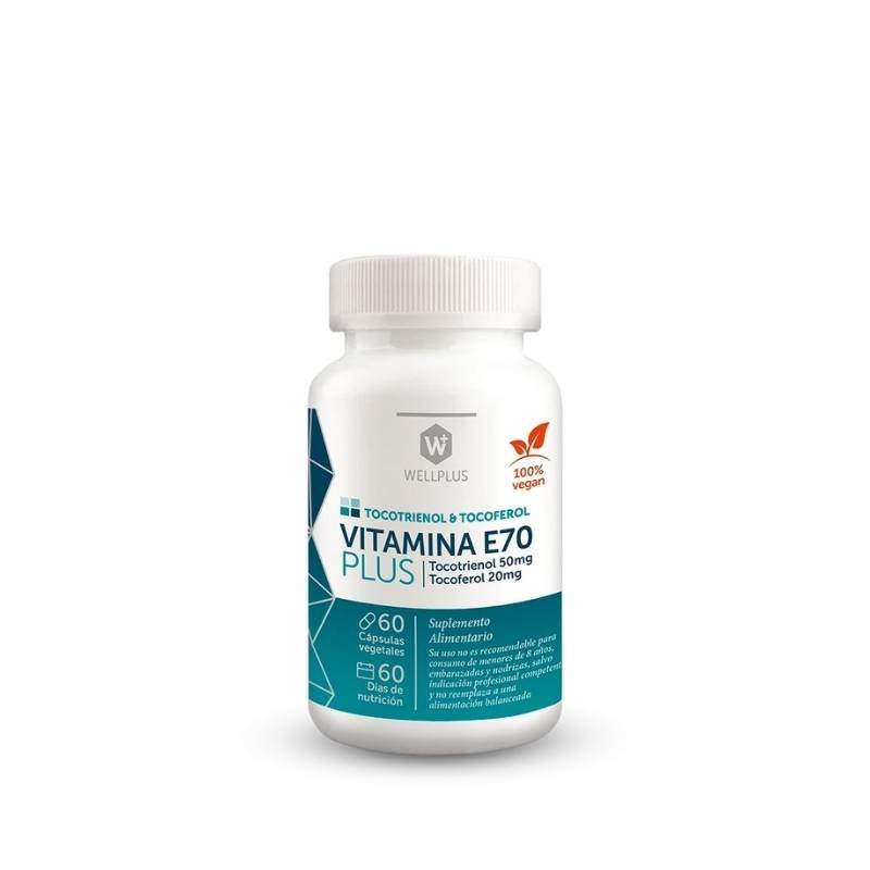 Vitamina E Wellplus 60 Cap - WELLPLUS - Aldea Nativa