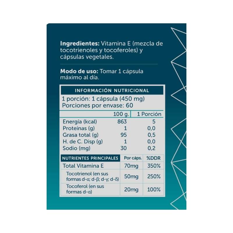 Vitamina E Wellplus 60 Cap - WELLPLUS - Aldea Nativa