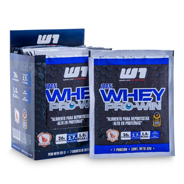 Whey Prowin Sachet Winkler Nutrition 33Gr Dulce De Leche - WINKLER NUTRITION - Aldea Nativa