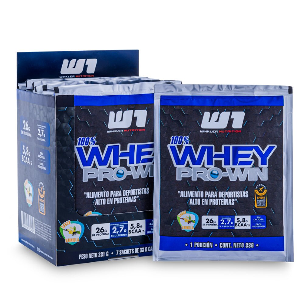 Whey Prowin Sachet Winkler Nutrition 33Gr Vainilla - WINKLER NUTRITION - Aldea Nativa