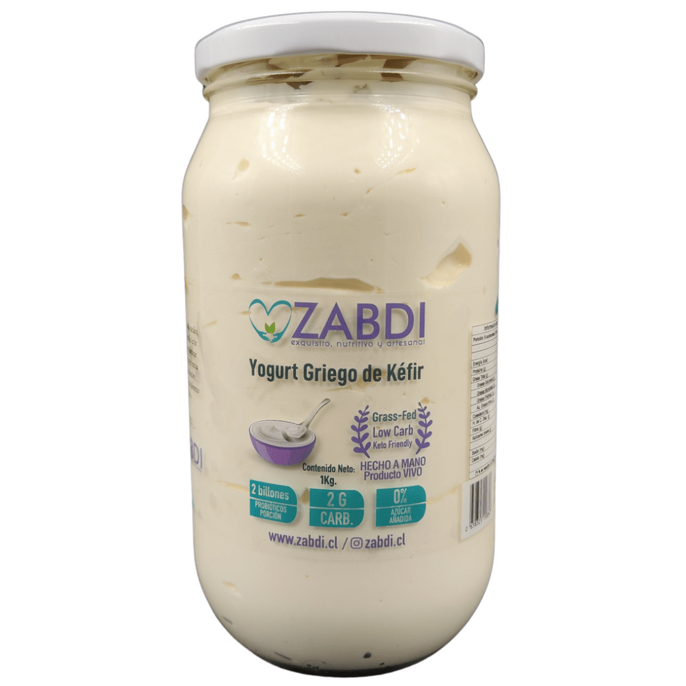 Yogurt Griego de Kefir 1L Zabdi - ZABDI - Aldea Nativa