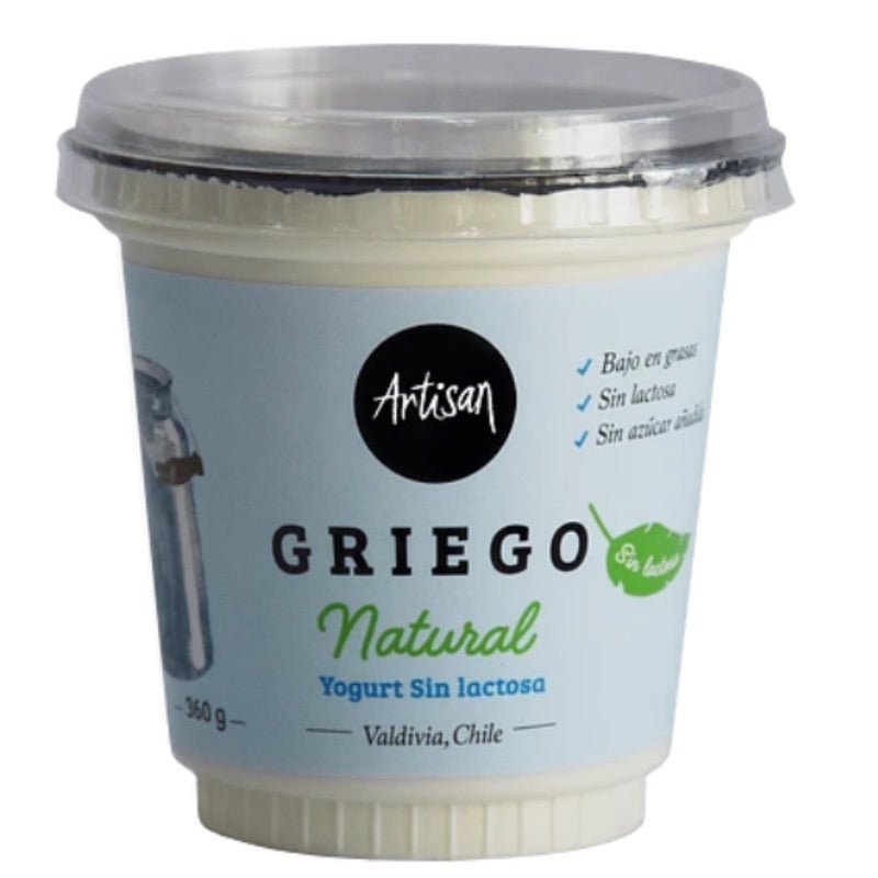 Yogurt Griego Sin Lactosa Artisan 360 Gr - ARTISAN - Aldea Nativa