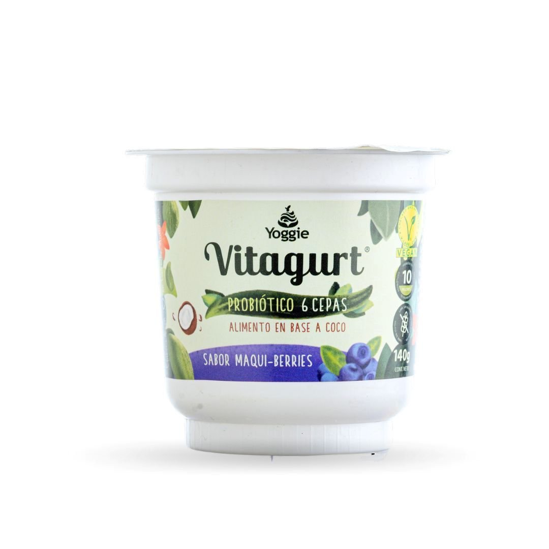 Yogurt Probiotico Maqui Berries Base De Coco 140 Gr Yoggie – Aldea Nativa