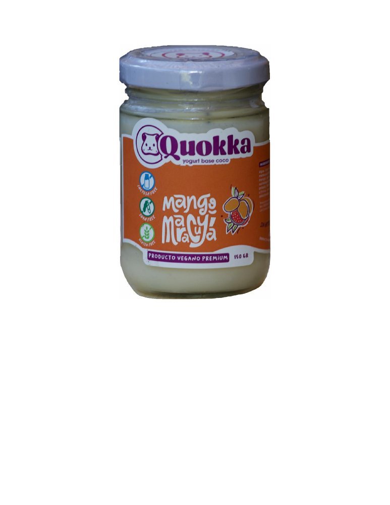 Yogurt Vegano mango maracuya 150 gr Quokka - QUOKKA - Aldea Nativa
