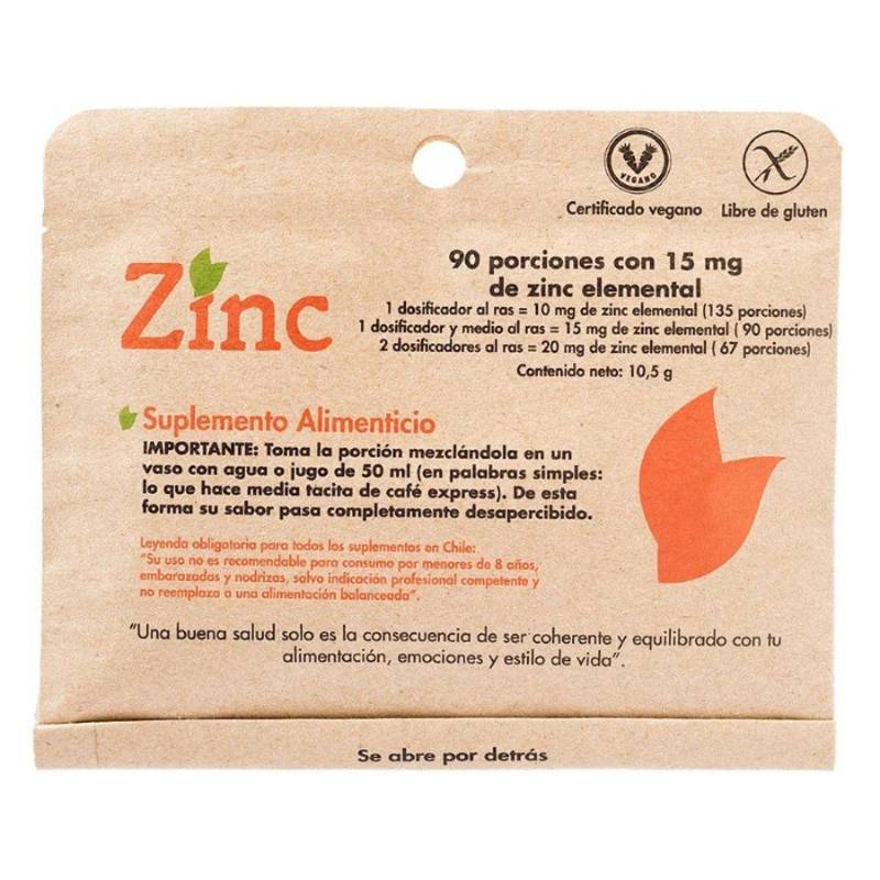 Zinc En Polvo Dulzura Natural 90 Porciones - DULZURA NATURAL - Aldea Nativa