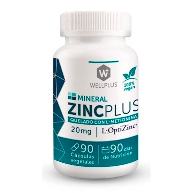Zinc Plus Wellplus 90 Cap - WELLPLUS - Aldea Nativa