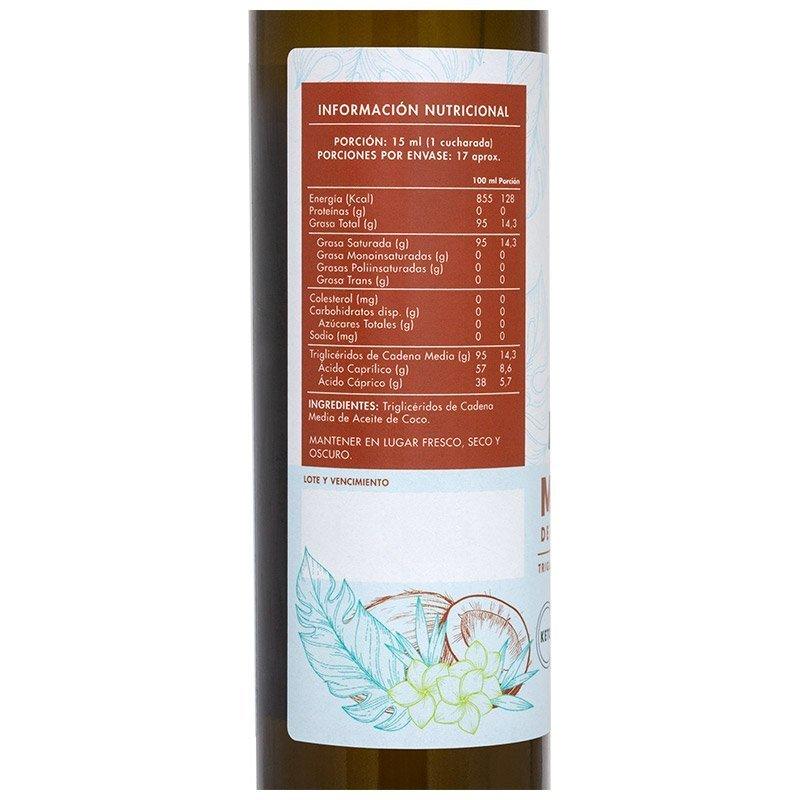 Aceite Coco Mct 250 Ml - MANARE - Aldea Nativa