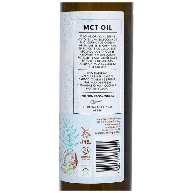 Aceite Coco Mct 250 Ml - MANARE - Aldea Nativa