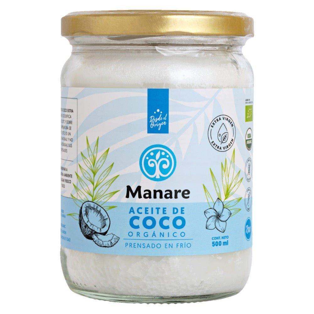 Aceite de Coco Org Manare 500 Ml - MANARE - Aldea Nativa